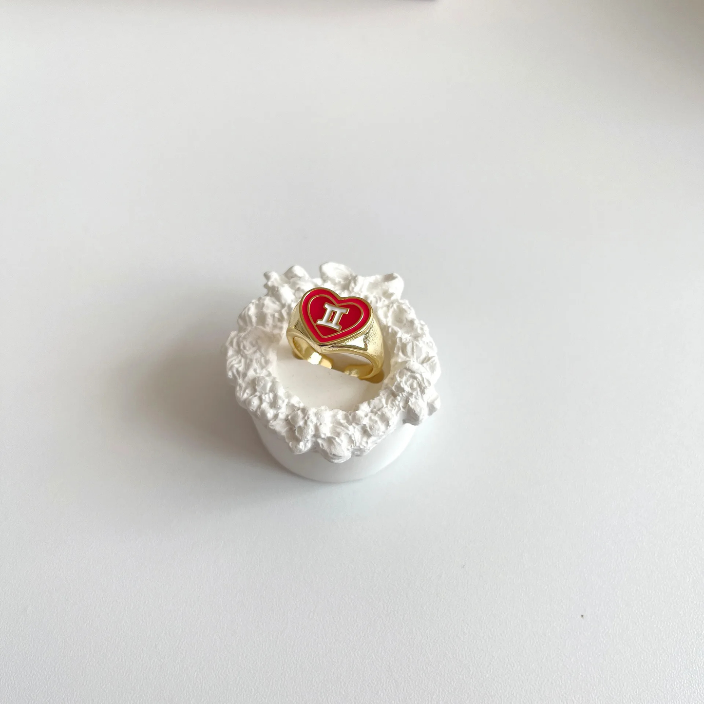 Heart Shaped Zodiac Ring (12 Designs)