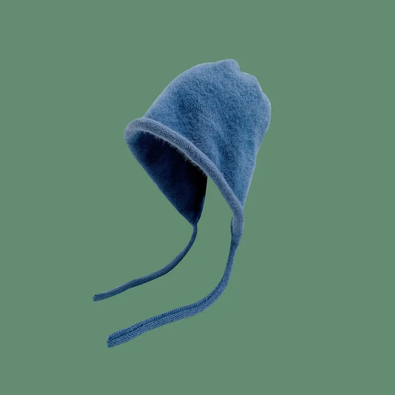 Fluffy Knit Bonnet Hat (9 Colours)