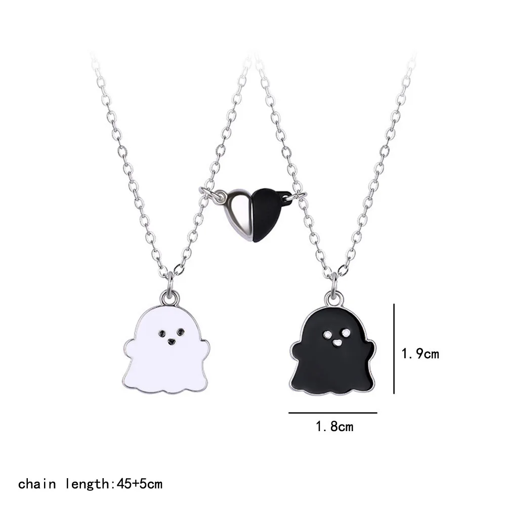 Baby Ghost Charm Friendship Necklace (Set of 2)
