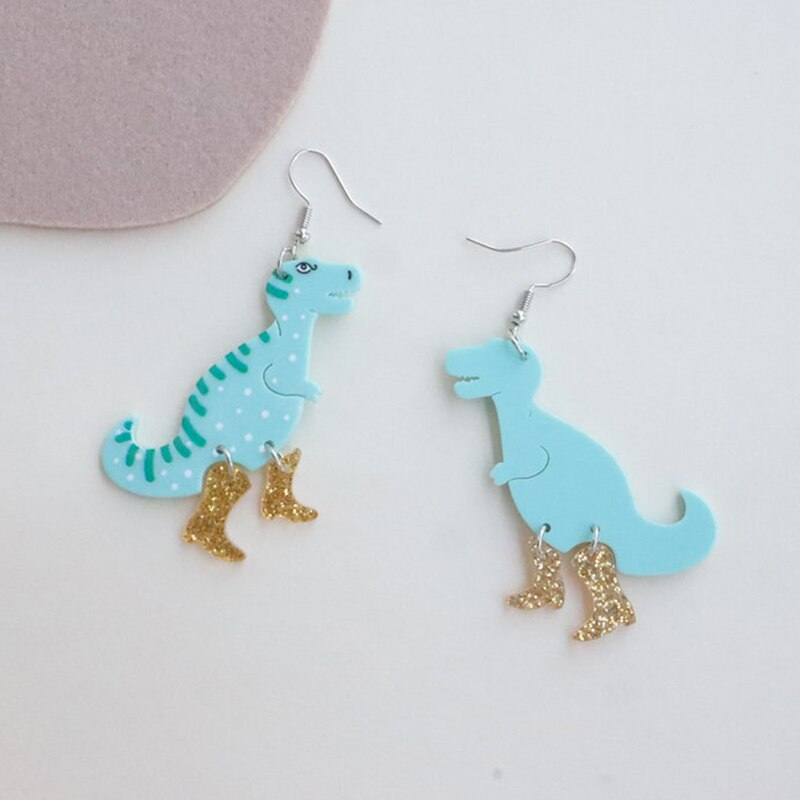 Glam Rock T-Rex Acrylic Earrings