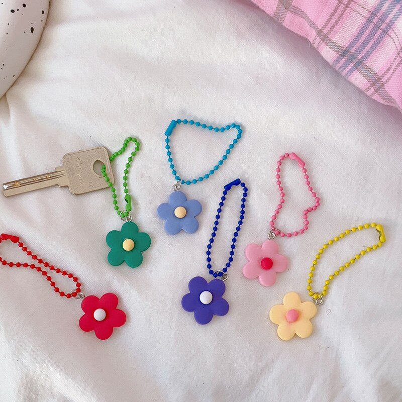 Flower Charm Keychain (6 Colours) - Ice Cream Cake