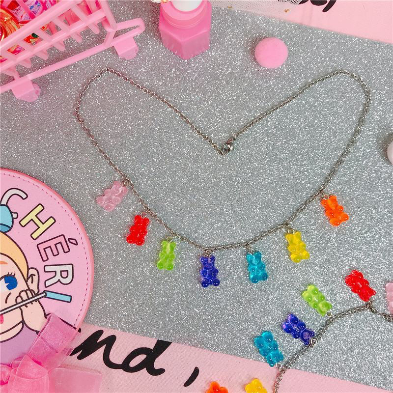 Gummy Bear Parade Necklace - Ice Cream Cake