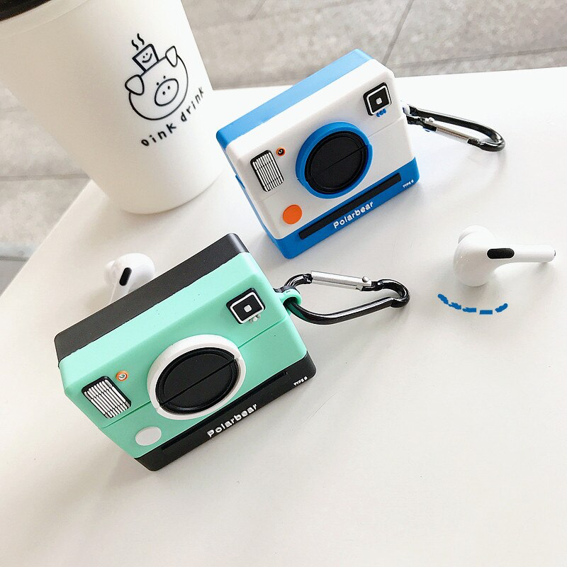 Instant Camera Airpod Case Cover (2 Colours) - Ice Cream Cake
