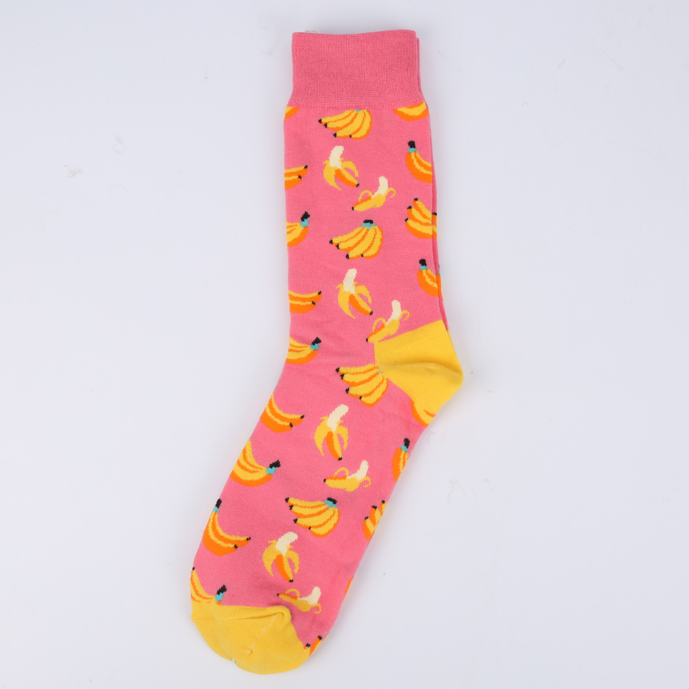 Pink Banana Ankle Socks - Ice Cream Cake