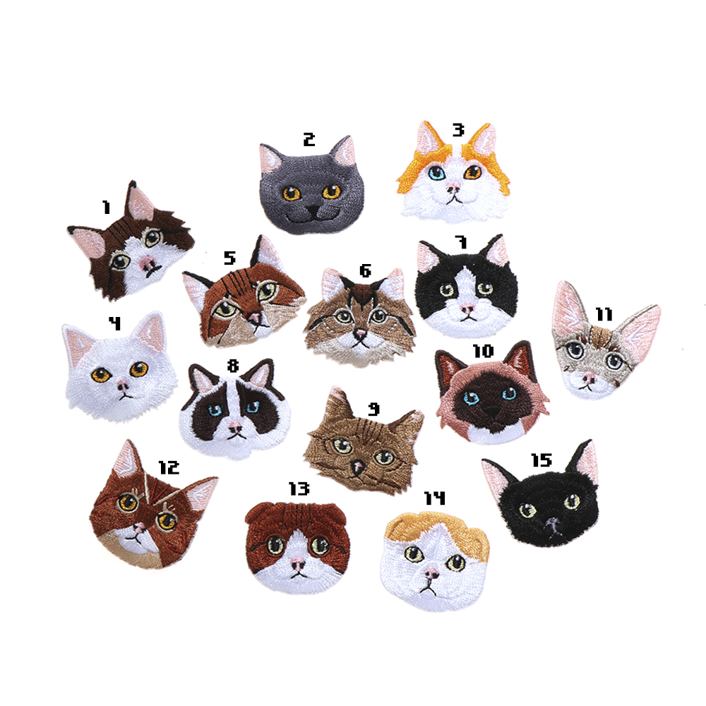Iron-on Cat Patch (15 designs) - Ice Cream Cake