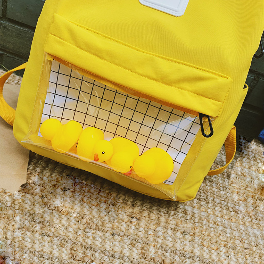 Clear Pocket Pastel Backpack (4 Colours) - Ice Cream Cake