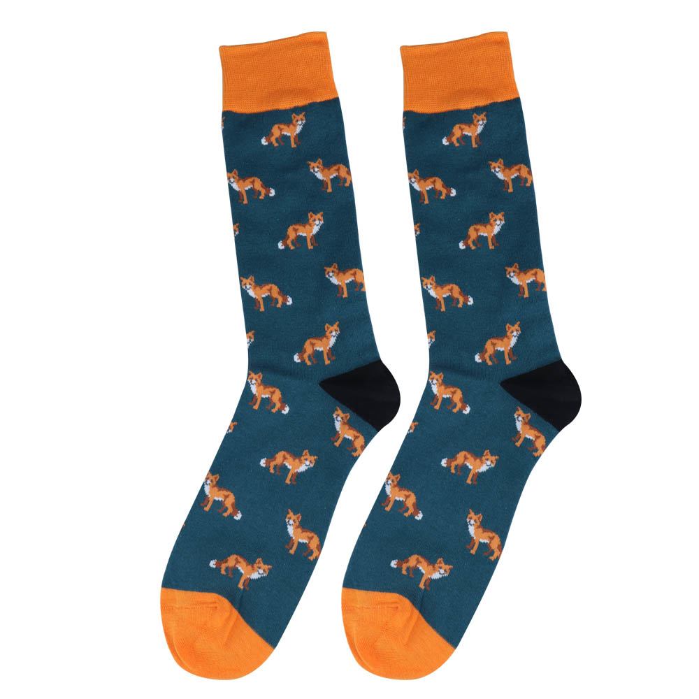Fox Pattern Socks - Ice Cream Cake