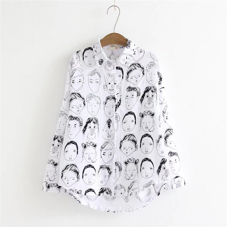 Face Club Blouse (3 Colours) - Ice Cream Cake