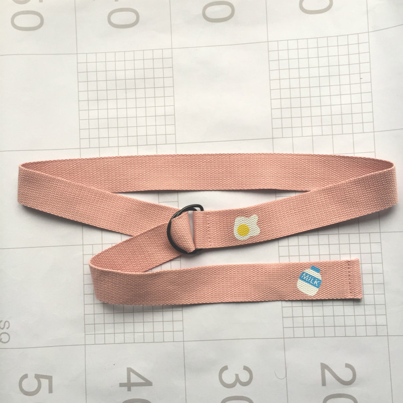 Pop Illustration Woven Ring Belt (4 Designs) - Ice Cream Cake