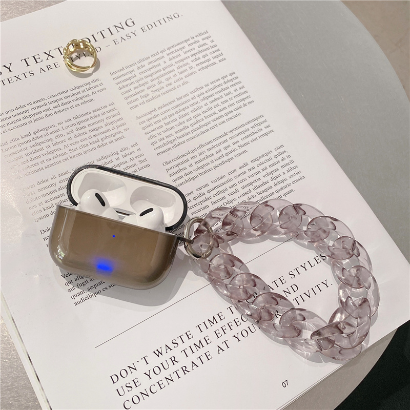 Transparent Chain Strap Airpod Case Cover (4 Colours)