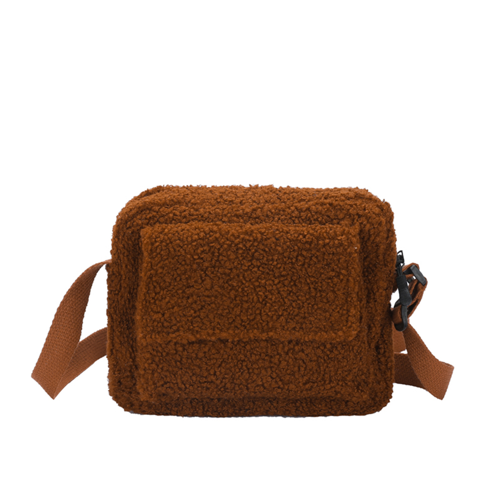 Teddy Plush Flap Bag (4 Colours)