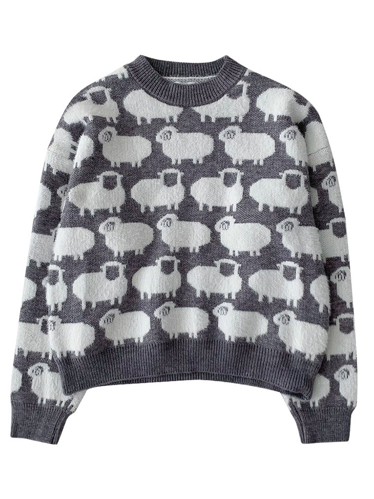 Sheep Pattern Jumper (4 Colours)
