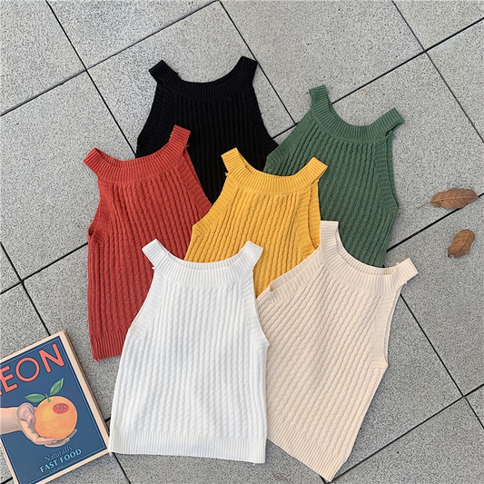 Knit Vest Top (6 Colours)