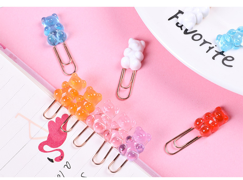 Gummy Bear Paperclips (10 pcs)