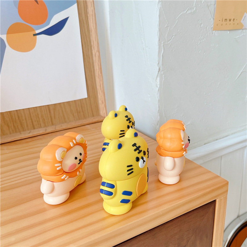 Tiger and Lion AirPods Case Cover (2 Designs)