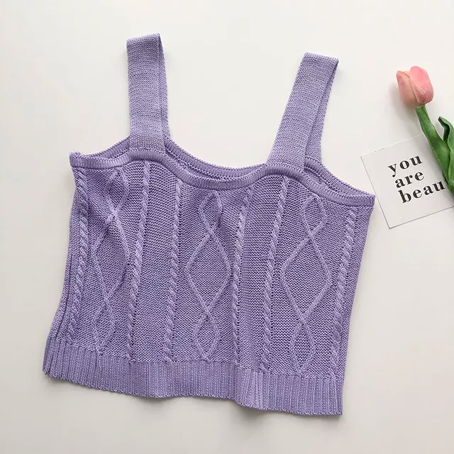Cable Knit Tank Top (7 Colours)