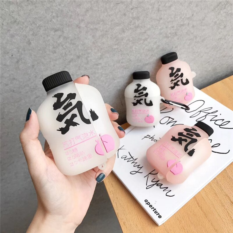 Japanese Peach Drink Airpod Case Cover (2 Colours)