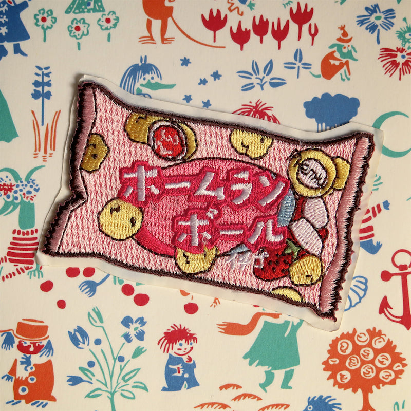 Homerun Ball Candy Iron-On Patch - Ice Cream Cake