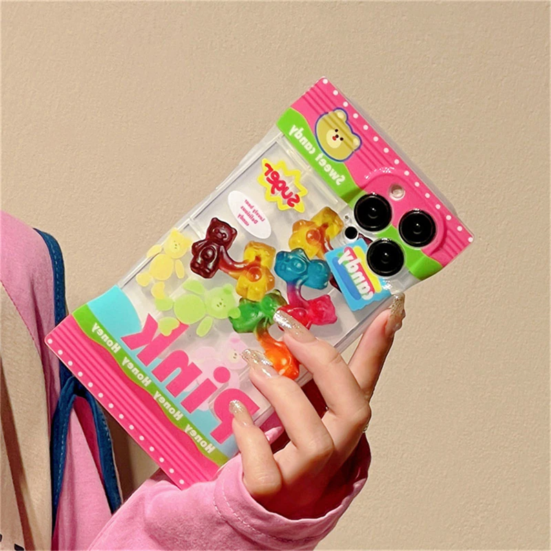 Gummi Bear Candy Snack Packet iPhone Case
