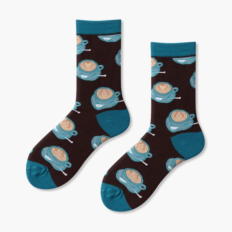 Heart Latte Socks - Ice Cream Cake