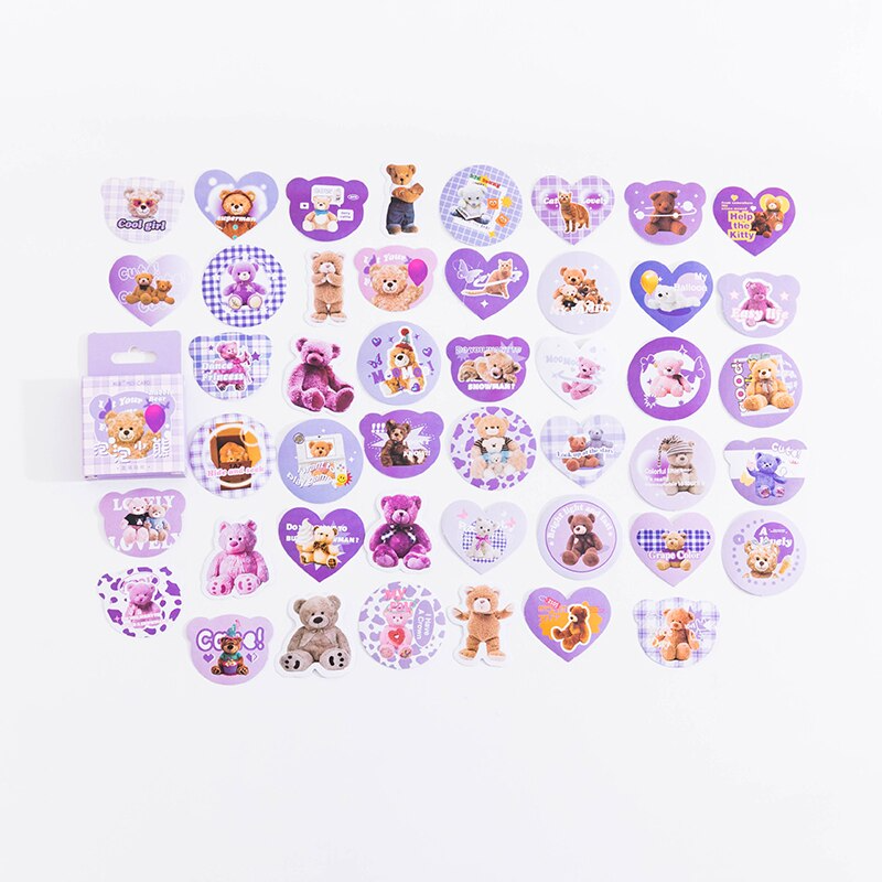 Y2K Teddy Bear Sticker Sets (45 Stickers)