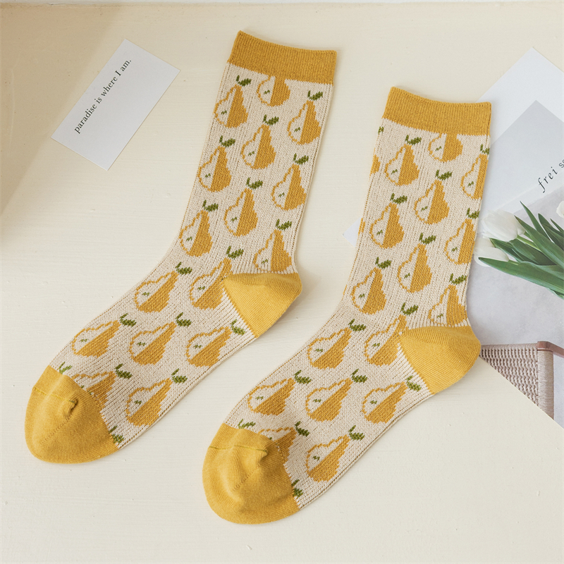 Pear Meadow Crew Socks (6 Designs)