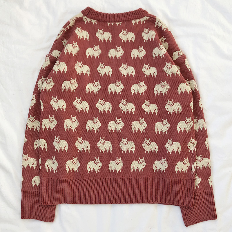 Sheep Pattern Jumper (2 colours) - Ice Cream Cake