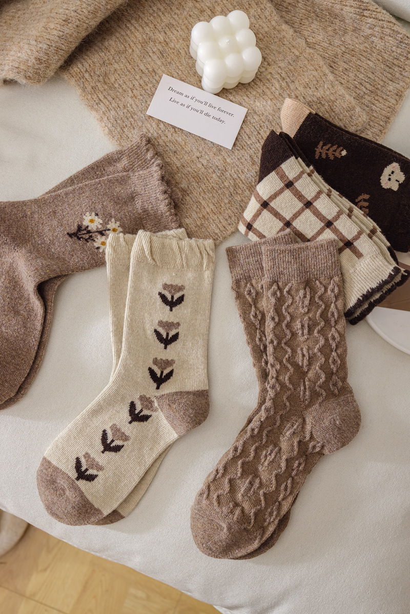 Bunny Cottage Crew Socks (5 Designs)