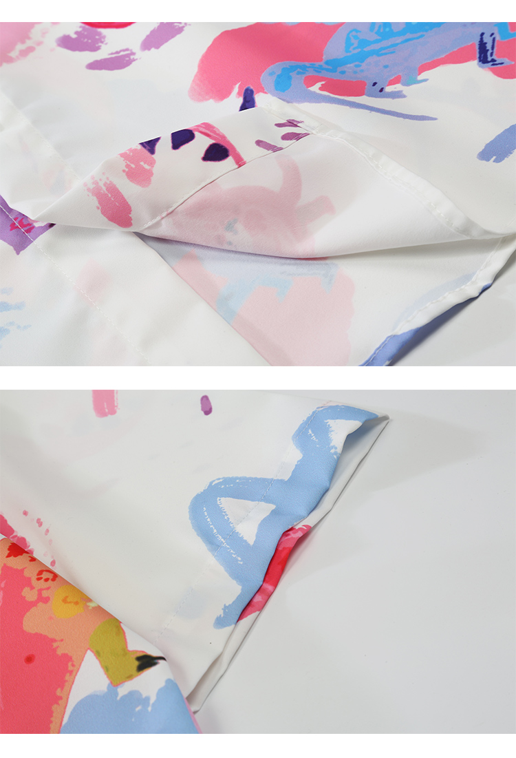 Pastel Dinosaur Pattern Blouse