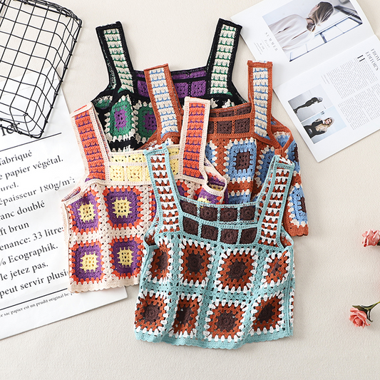 Mandy Crochet Crop Top (4 Colours)