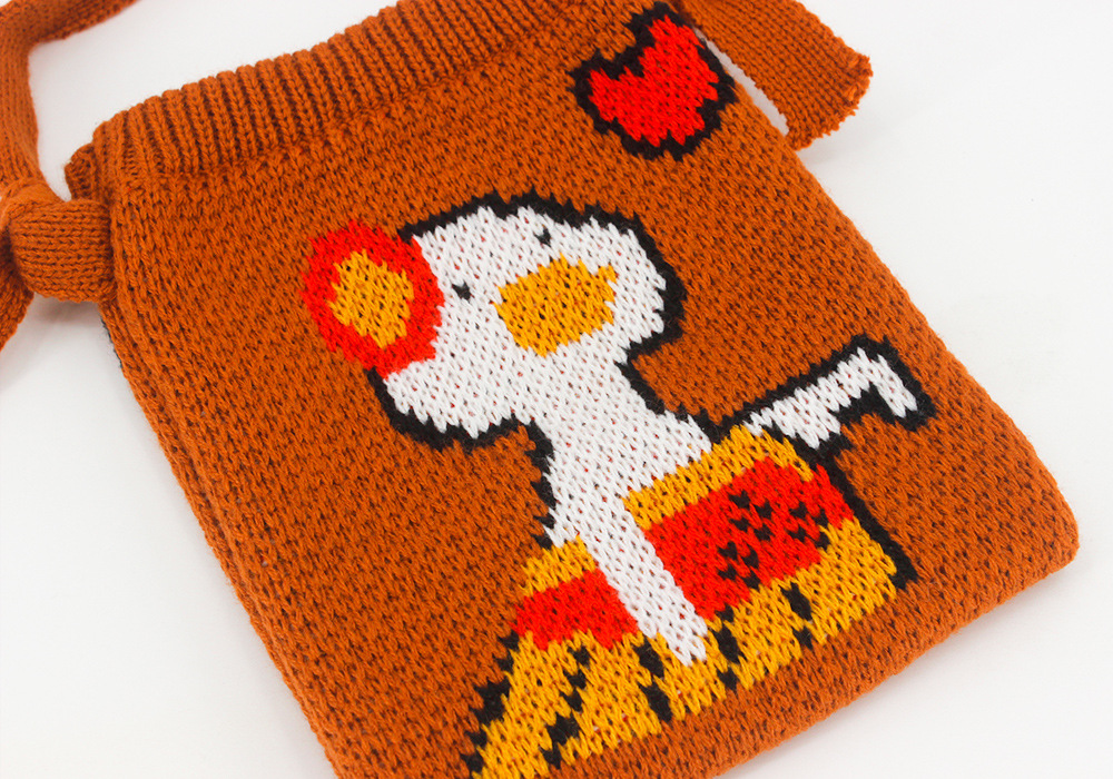 Lovey Dovey Duck Knitted Mini Tote (2 Designs)