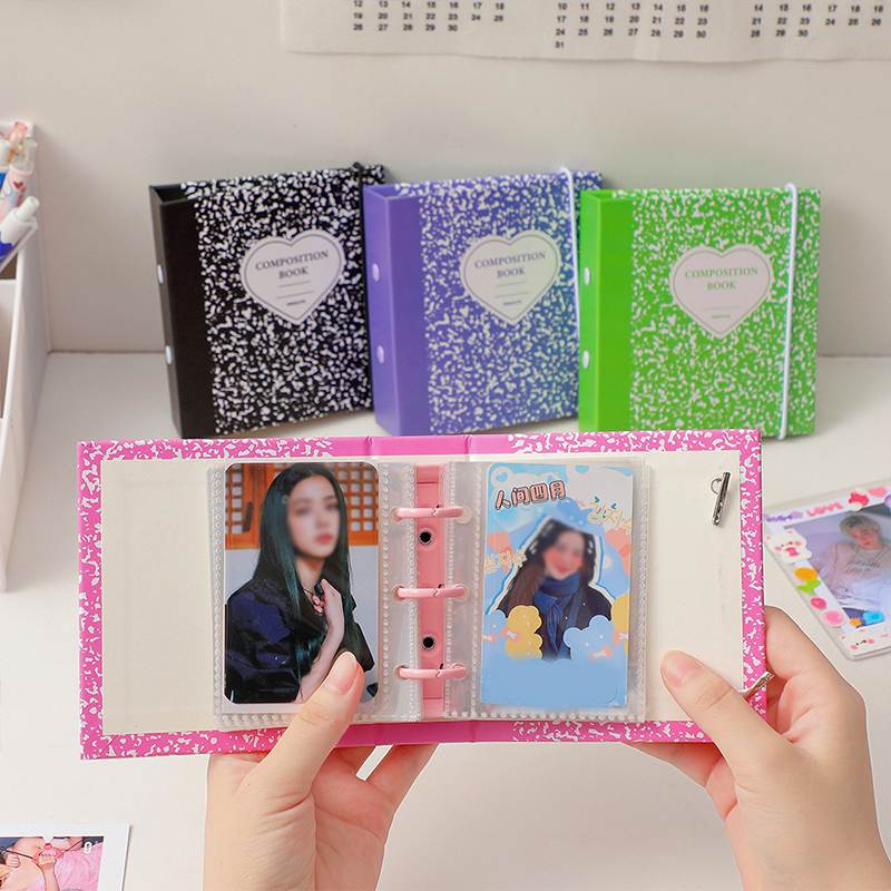 Composition Book Photo Card Ring Binder (5 Colours)
