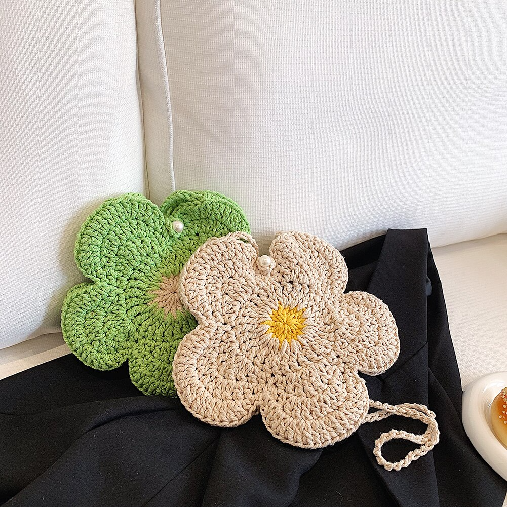 Crochet Flower Purse (5 Colours)