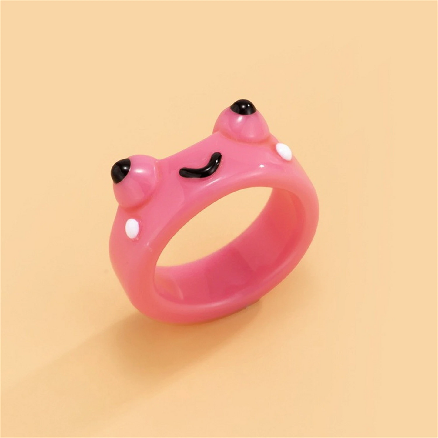 Happy Froggy Ring (4 Colours)