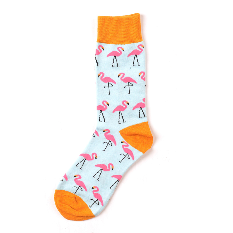 Flamingo Pattern Ankle Socks (5 Colours) - Ice Cream Cake