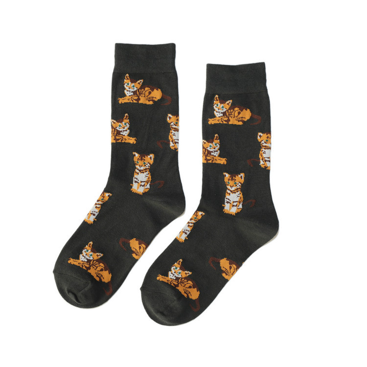 Kitten Pattern Socks (3 Colours) - Ice Cream Cake
