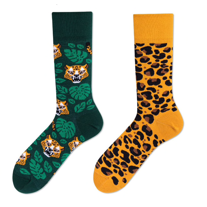 Mismatched Ankle Socks: Jaguars - Ice Cream Cake