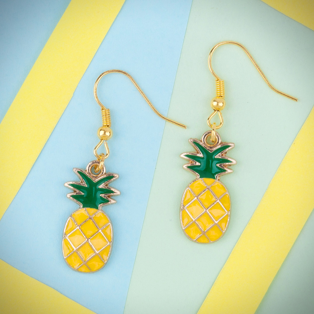 Pineapple Earrings - Ice Cream Cake