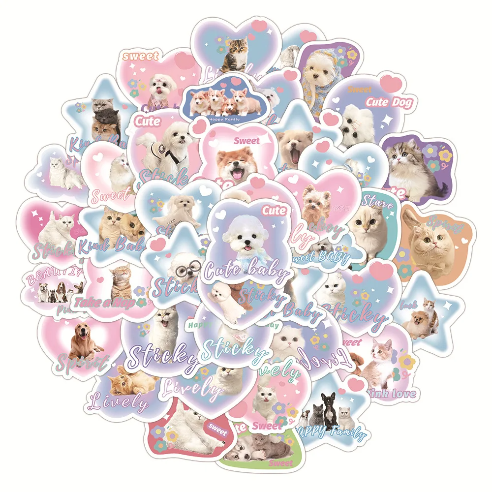 Pastel Pets Sticker Pack (60 Stickers)