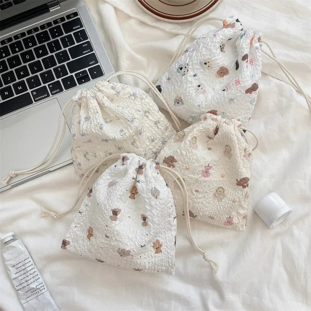 Cottage Grandma Drawstring Pouch (13 Designs) - Ice Cream Cake