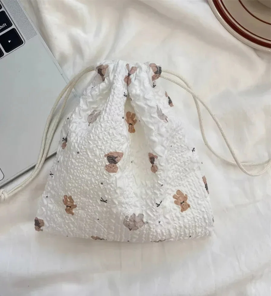 Cottage Grandma Drawstring Pouch (13 Designs) - Ice Cream Cake