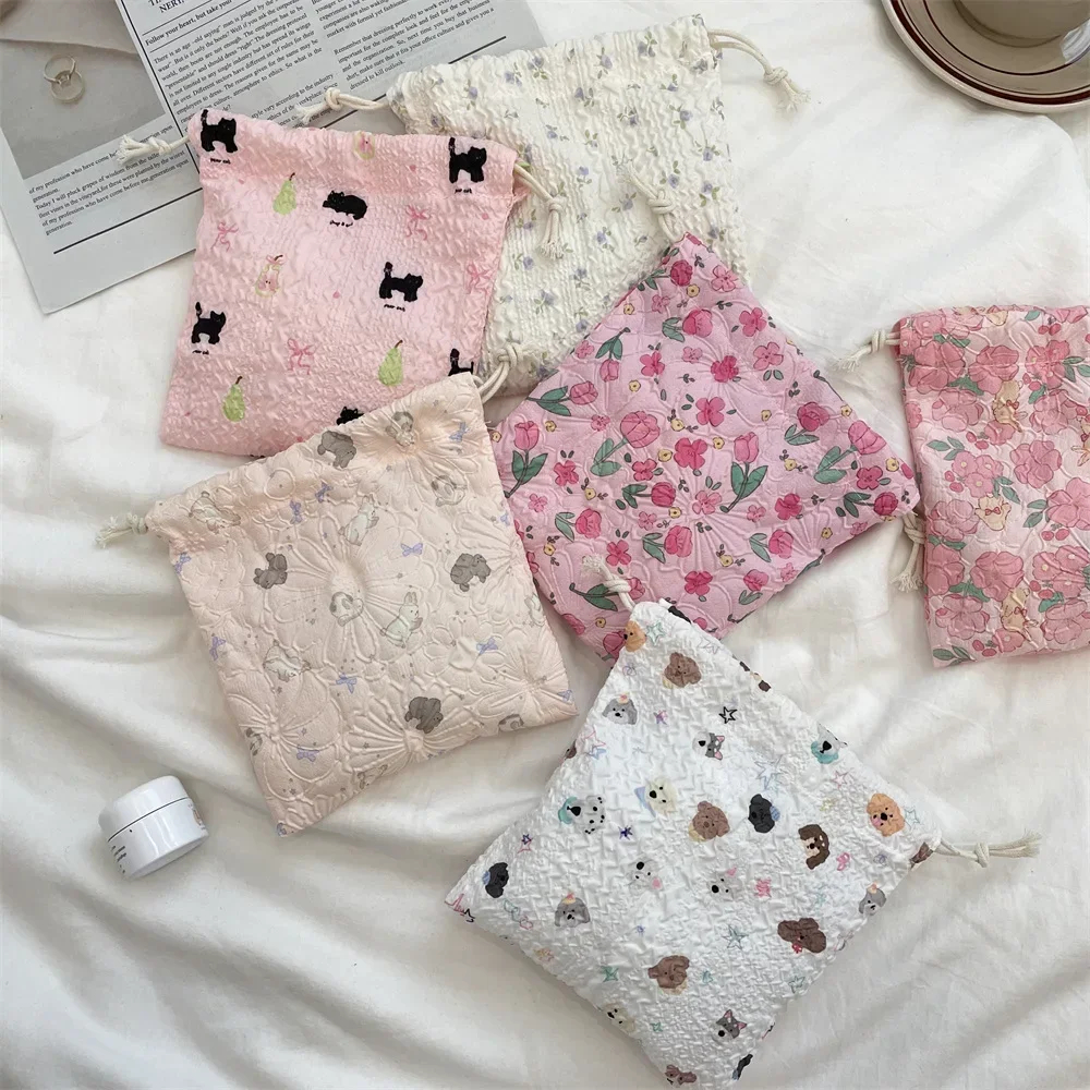Cottage Grandma Drawstring Pouch (13 Designs) - Ice Cream Cake