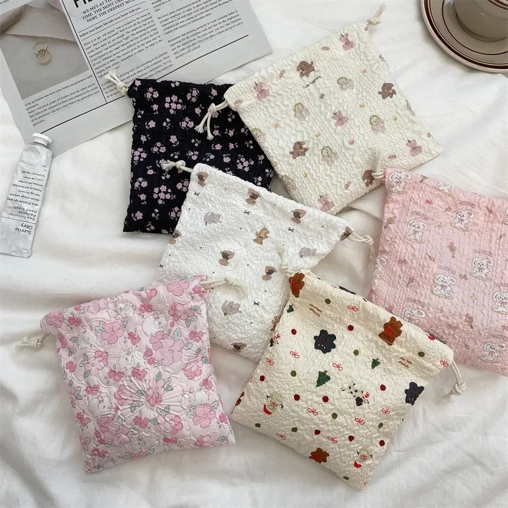 Cottage Grandma Drawstring Pouch (13 Designs) - Ice Cream Cake