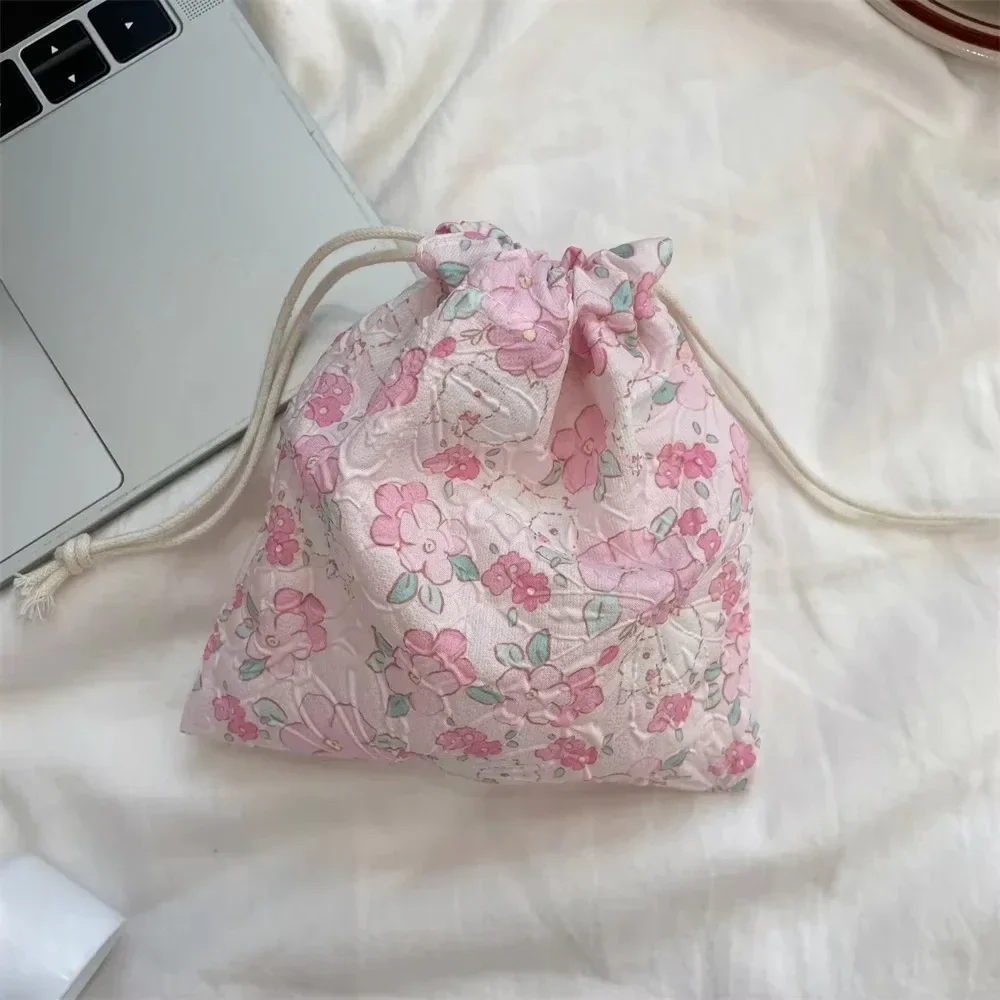 Cottage Grandma Drawstring Pouch (13 Designs) - Ice Cream Cake