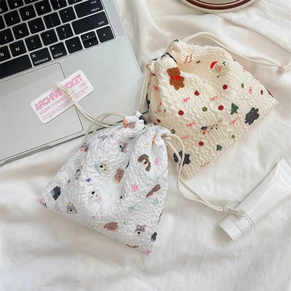 Cottage Grandma Drawstring Pouch (13 Designs) - Ice Cream Cake