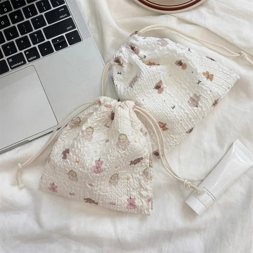 Cottage Grandma Drawstring Pouch (13 Designs) - Ice Cream Cake