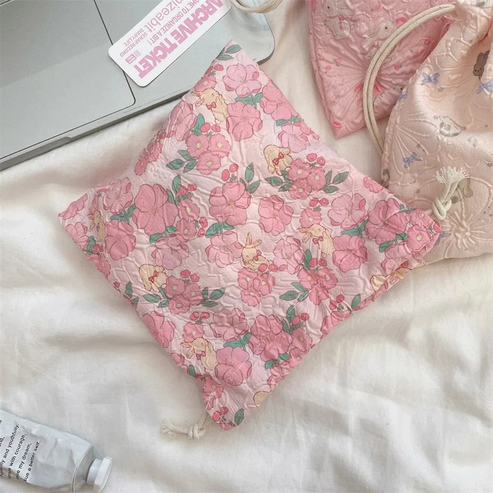 Cottage Grandma Drawstring Pouch (13 Designs) - Ice Cream Cake