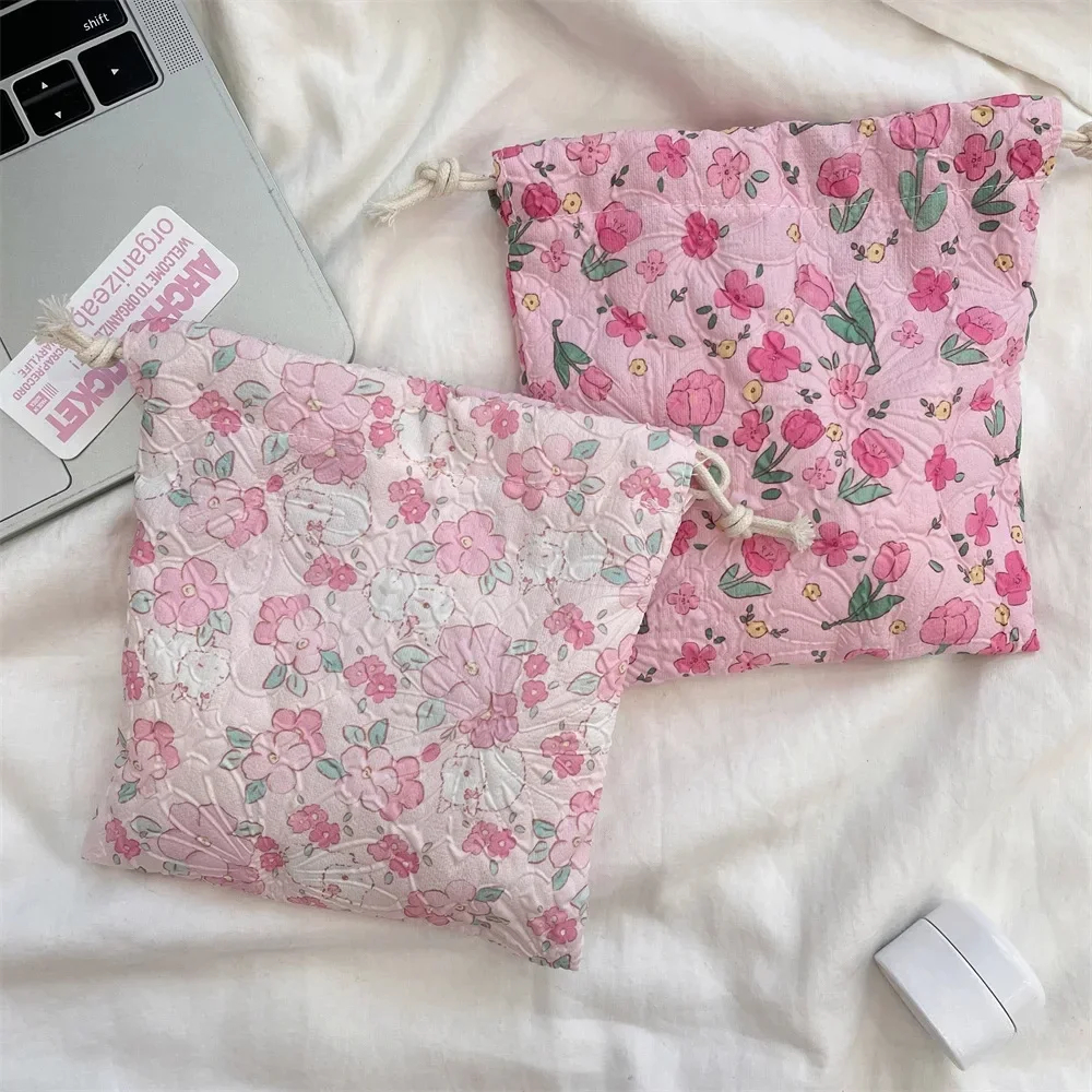 Cottage Grandma Drawstring Pouch (13 Designs) - Ice Cream Cake