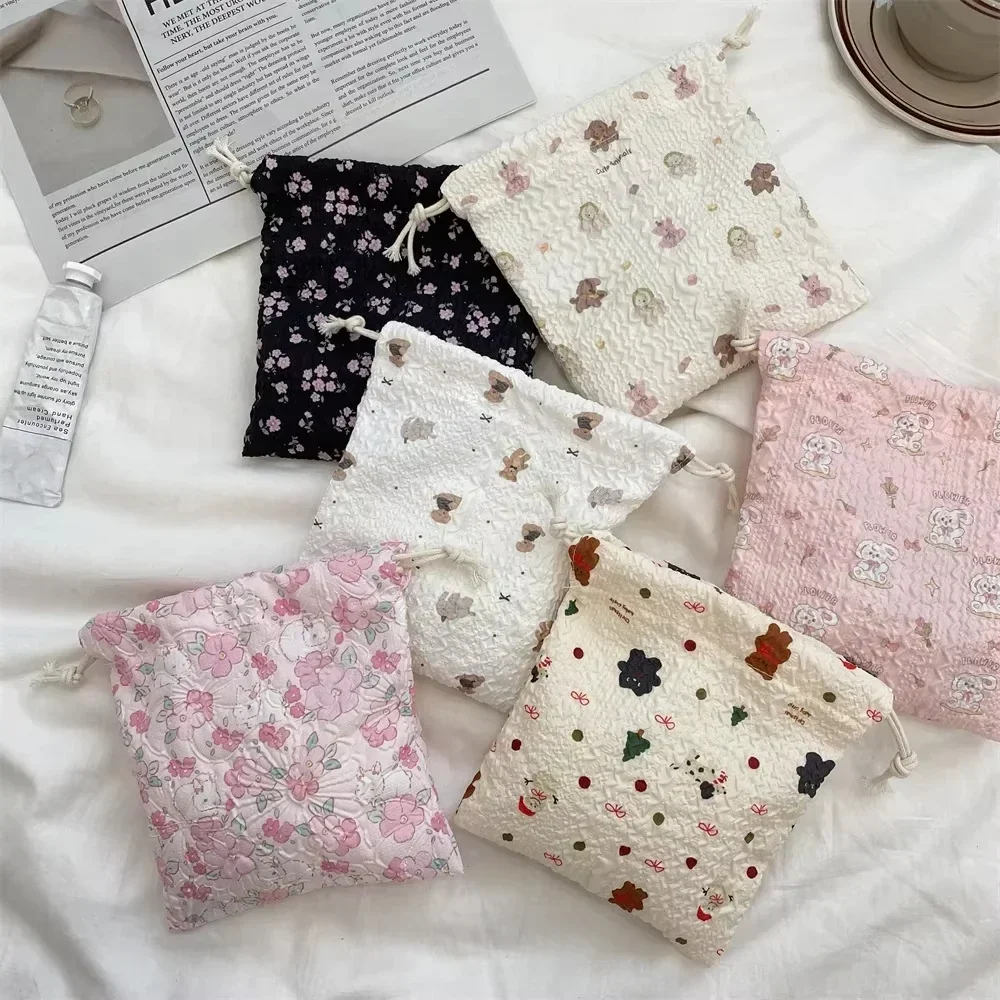 Cottage Grandma Drawstring Pouch (13 Designs) - Ice Cream Cake