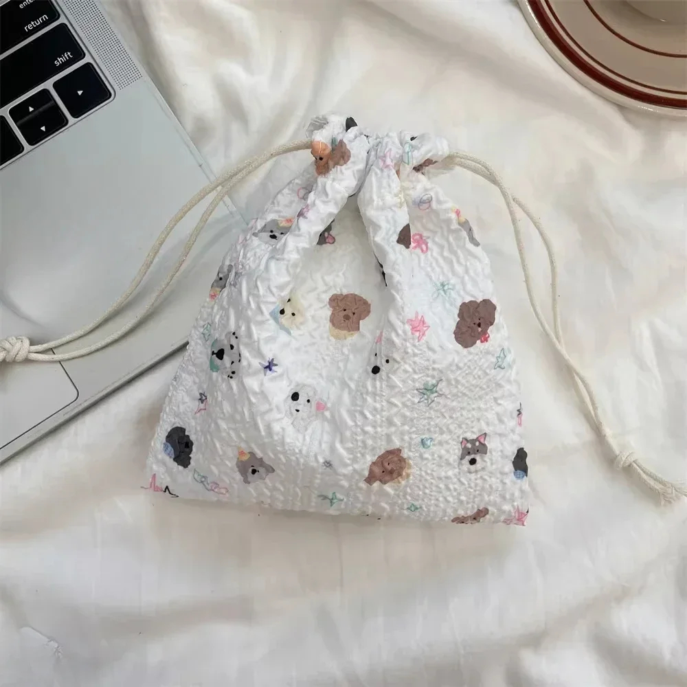Cottage Grandma Drawstring Pouch (13 Designs) - Ice Cream Cake